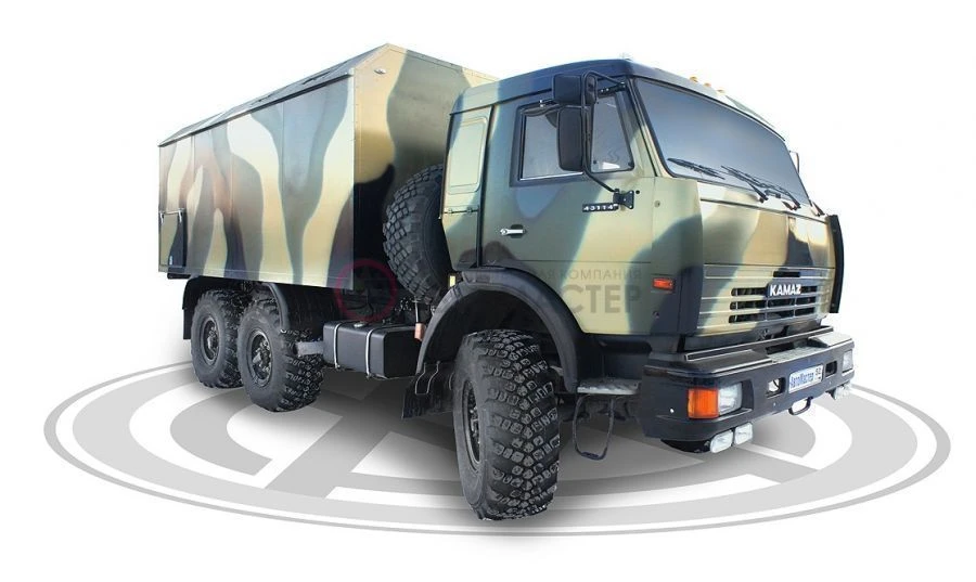 Dwelling module, modification 578218 based on KAMAZ-43118-A5, KAMAZ-43118-50, KAMAZ-43118-RR, KAMAZ-43118-RS chassis.
