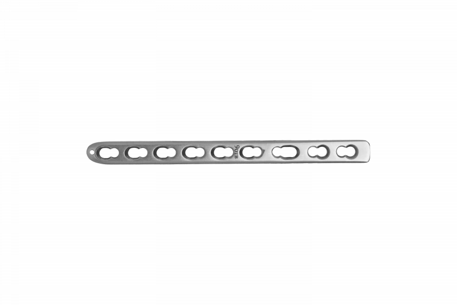 Small straight plate with angular stability (for screws 3,5 mm)