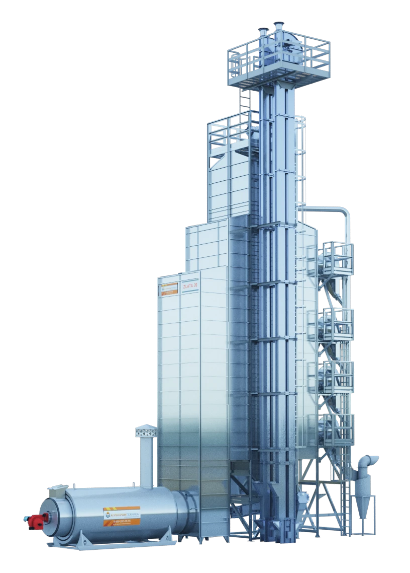 Zlata type Zlata 20 modular shaft grain dryer (direct heating, gas)