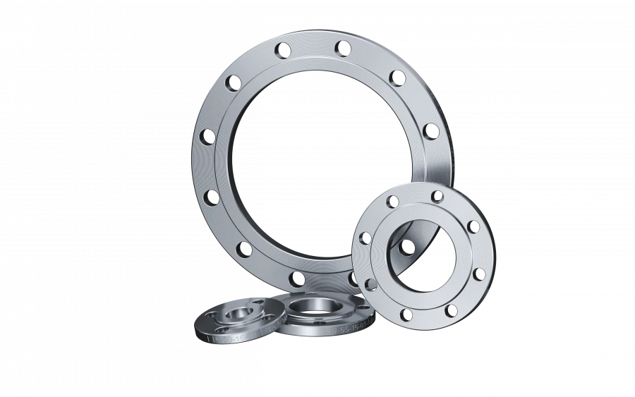 Flat welded steel flange