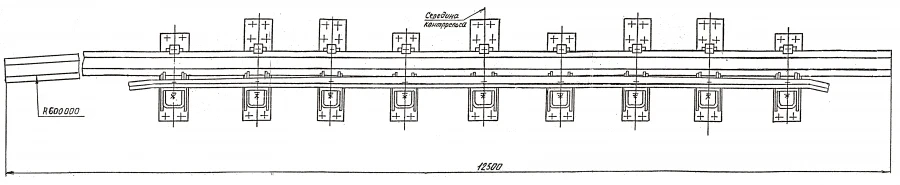 Cross rail with counter rail of the project 2802.04.000