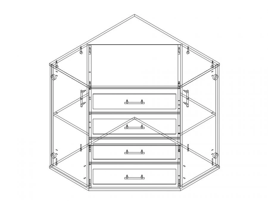 Corner cabinet PGL LK TU