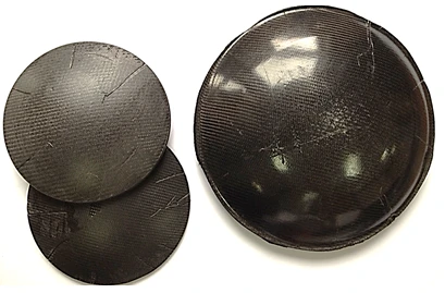 Endoprosthesis for replacement of skull vault bone defects made of carbon material OSTEK