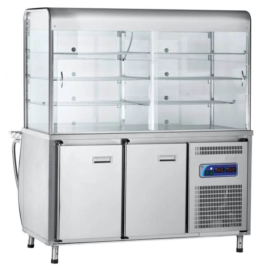 Refrigerated high-temperature display counter with refrigerated chamber PVV(H)-70M-S-OK (kashir.)
