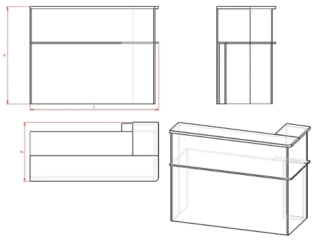 Administrative desk (series CA.1)