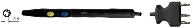High-frequency electrosurgical instruments according to SHGID.942416.001TU. Holder (cable) of monopolar instruments (electrodes