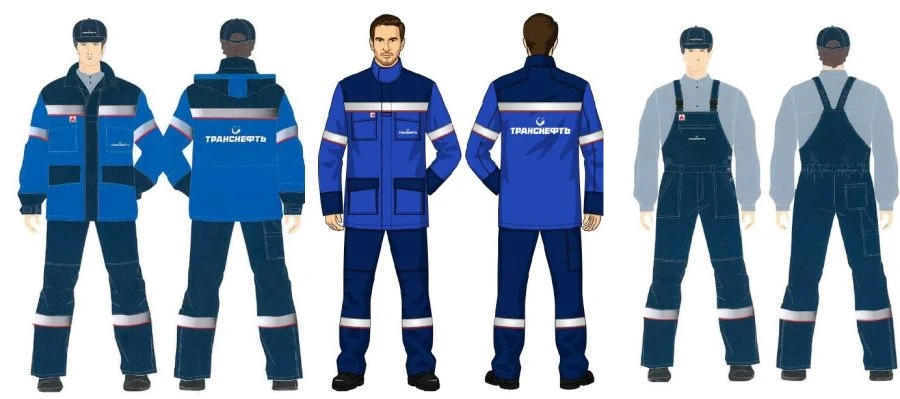 Men's suit (jacket, dungaree and cape jacket) against thermal risks of electric arc with protection level up to 48,1 cal/sec.