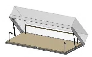 Display case for exposition Type 2 (aluminium alloy frame)