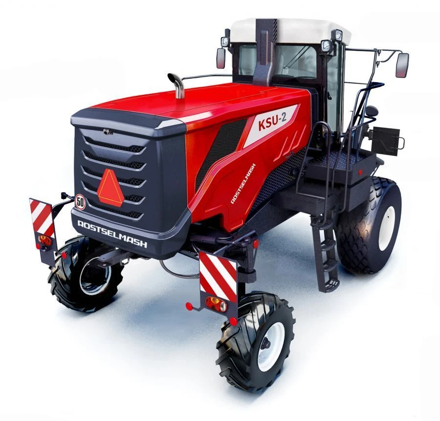 Self-propelled universal mower KSU-2 "RSM W 2260" as a part of self-propelled chassis