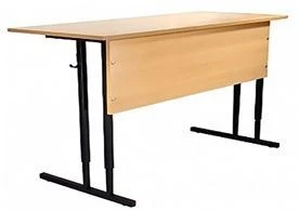 Two-seater adjustable pupil's table, height group from 2 to 6. Model SU-25-2.