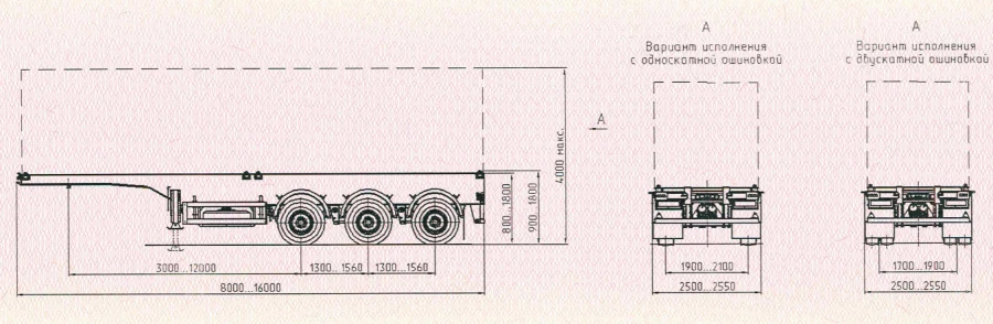 Semitrailer SAV 93183RK (suspension: pneumatic)