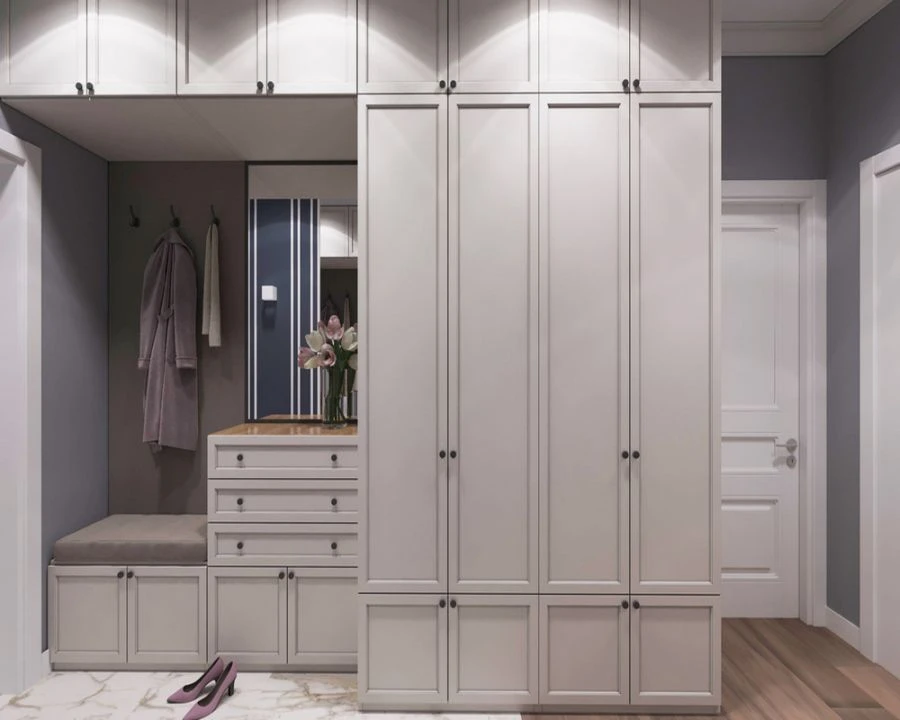 Wooden cupboard for bedroom