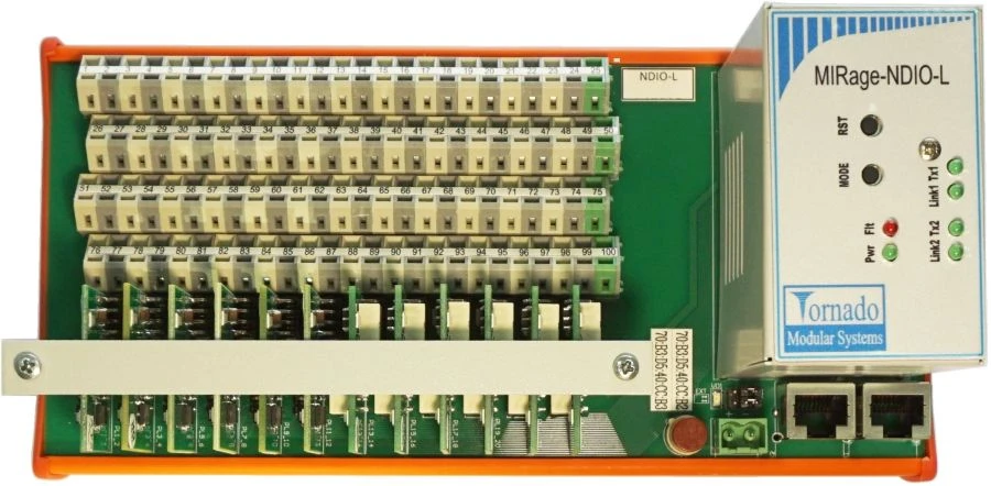Discrete I/O device. 12 input signals 24 V AC/DC, individual galvanic isolation, possibility of connection to the digital input/