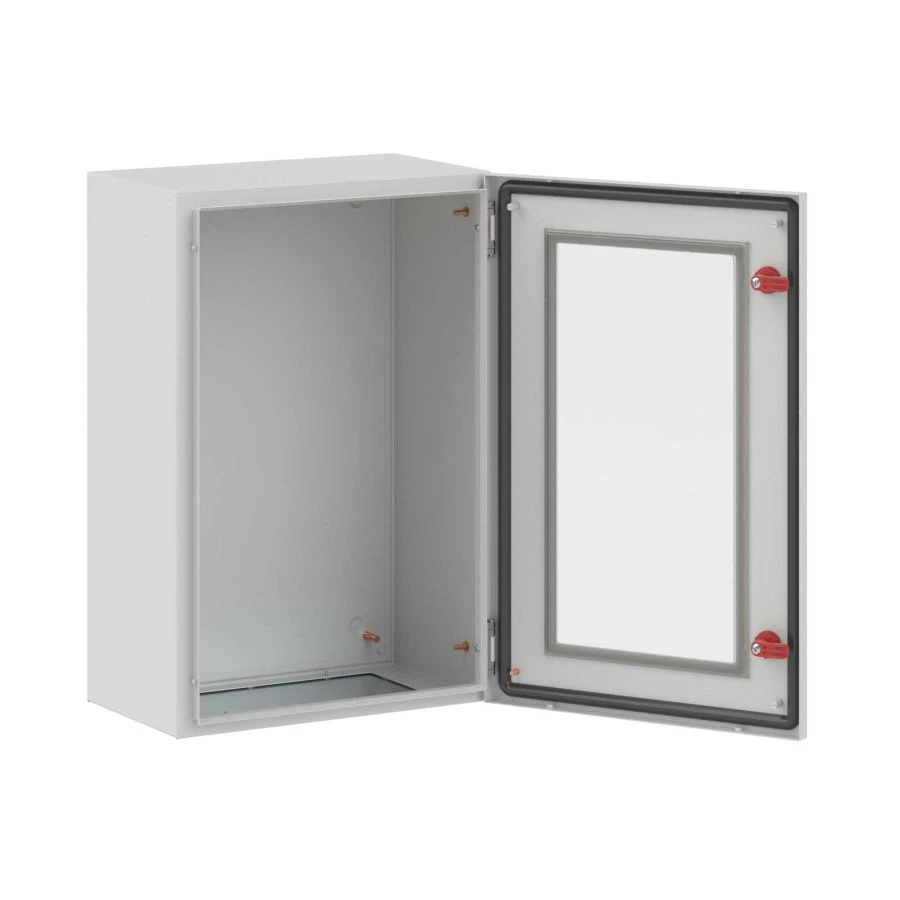 STX hinged enclosures made of sheet steel with observation door