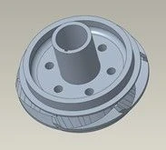 Working wheel, compression wheel, DN1750, 0.68 inch shaft, Niresist, without support washers / IMPELLER: COMP, DN1750, .68, NI-R