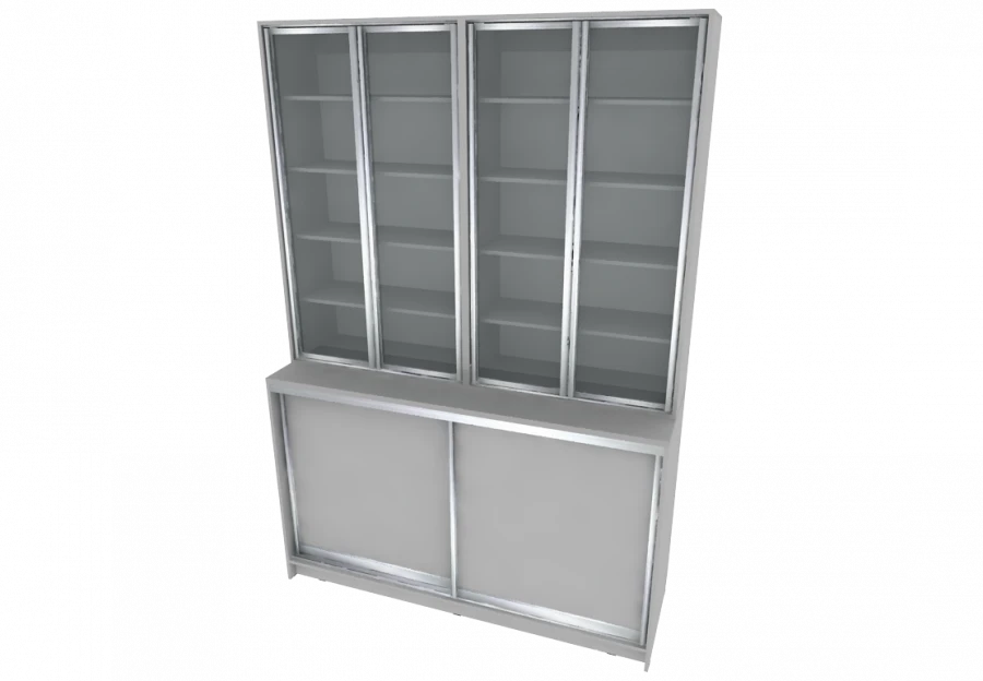 Storage module with superstructure 1800x600x2600mm (WxHxH)