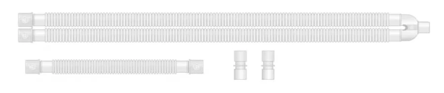 Medical breathing contour of single-use non-sterile according to TU 32.50.21-001-03741033-2021, variant of execution: Complement