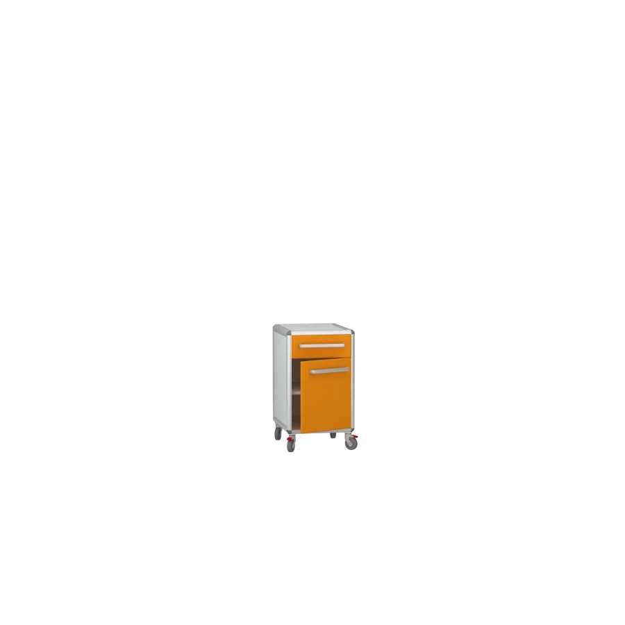 Rolling medical cabinet according to TU 32.50.30-008-69573749-2021, article number DM-2-107-02.K2.F2.