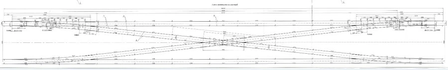 CONNECTION of R65 type 1/9 switches and R65 type 2/9 blind crossing (project MSZ.8371.00.000)