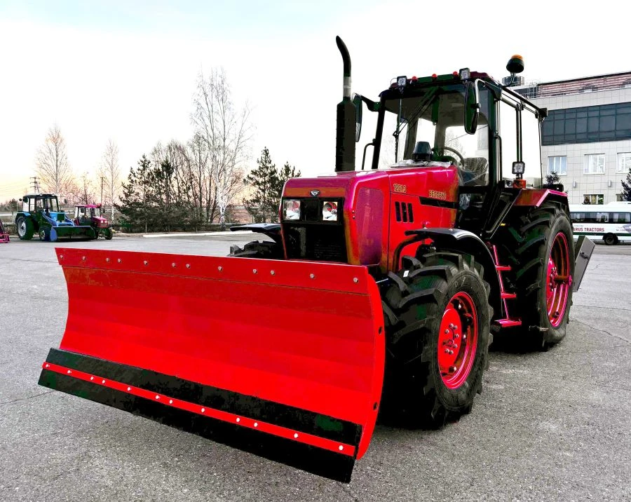 Machinery for road and municipal services UDKM-5 on the basis of wheeled tractor Belarus 1221.3, with attachment: mouldboard y