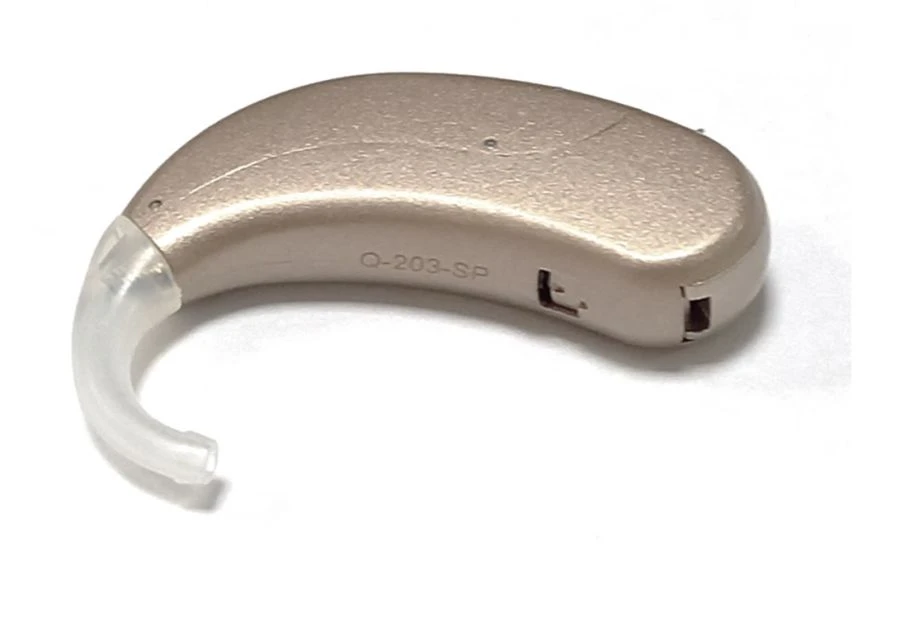 Digital programmable behind-the-ear hearing aid "Q-ton" in "Q-203-SP" version