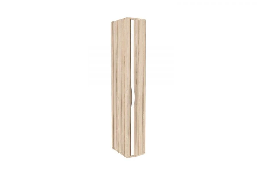 Marta LD.636070.000 Closet-end with curved door right (White/Desira Ash M)