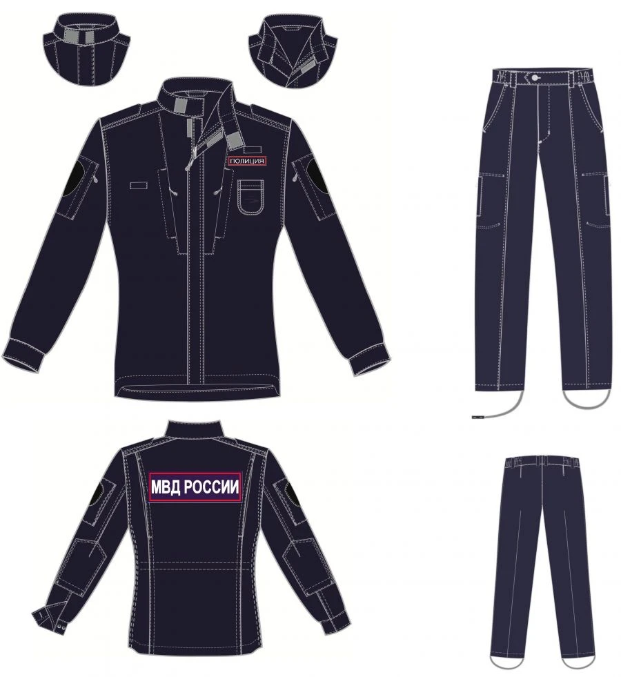 Tactical summer suit for employees of internal affairs bodies of the Russian Federation
