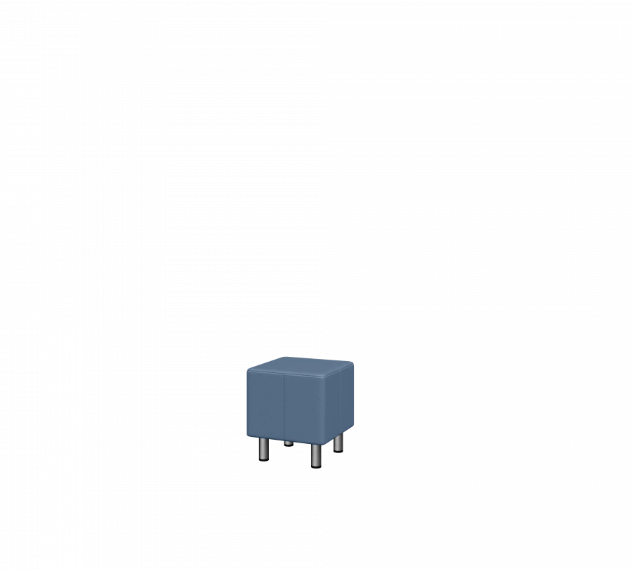 Upholstered poufs of "UNIT" series