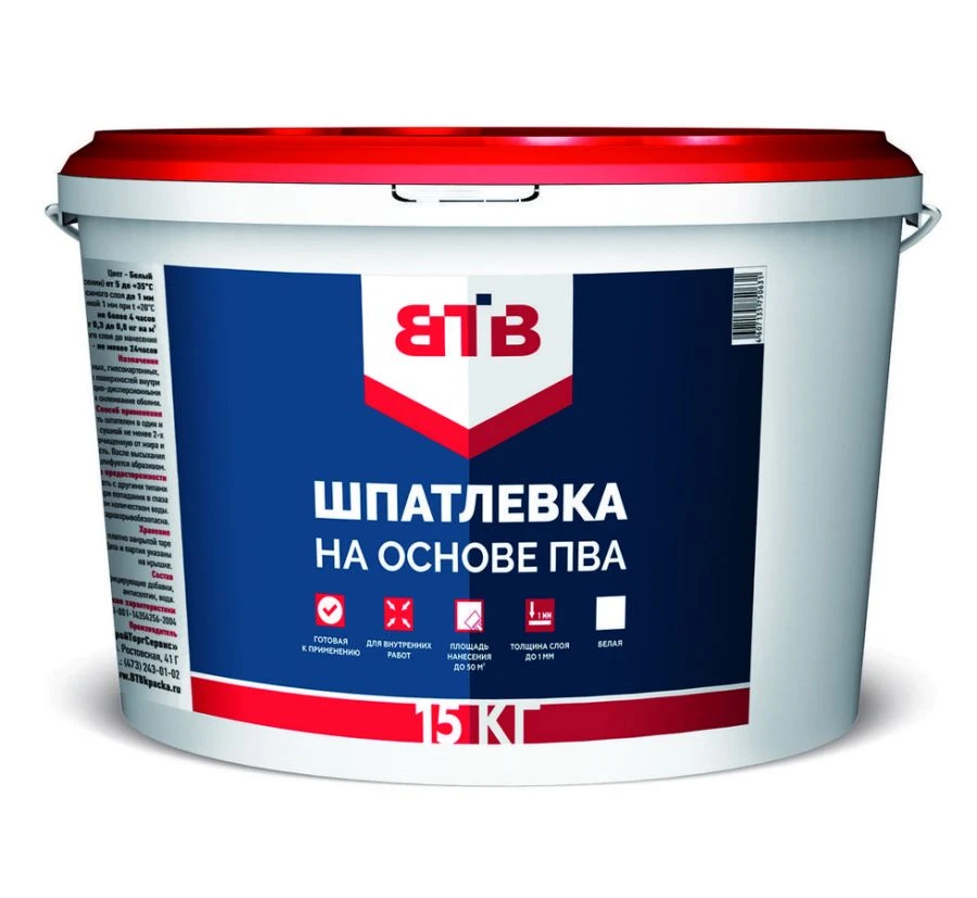 معجون أساسه PVA لتنعيم السطح - نموذج VTV