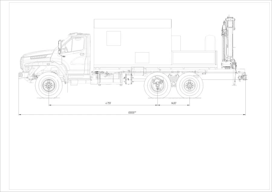 Workshop truck with CMU (version with CMU: ANT 1.8-2, ANT 2.5-2, ANT 4.4-1, ANT 5-2, ANT 7.5-2, ANT 8.5-2, ANT 10LM, ANT 12-)
