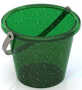 Small opaque bucket
