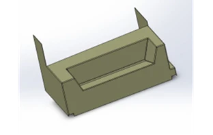 Rear fibreglass footrest 5299-5202730-02
