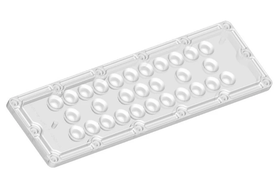 Lens for LED luminaires AMT-HB-236x70-5050-30