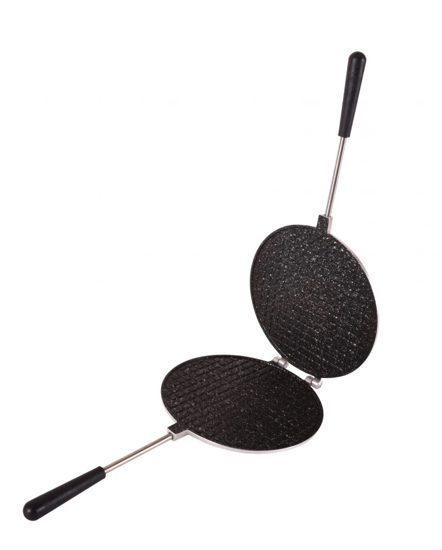 Baking mould "Waffle maker" cast aluminium (with non-stick coating) TM Kukmara, with bakelite handles, line "Mra".