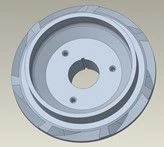 Working wheel, compression, RCXLF, 0.68" shaft, NI-RST, 3 BH / IMPELLER: COMP, RCXLF, .68, NI-RST, 3 BH part number 1033043