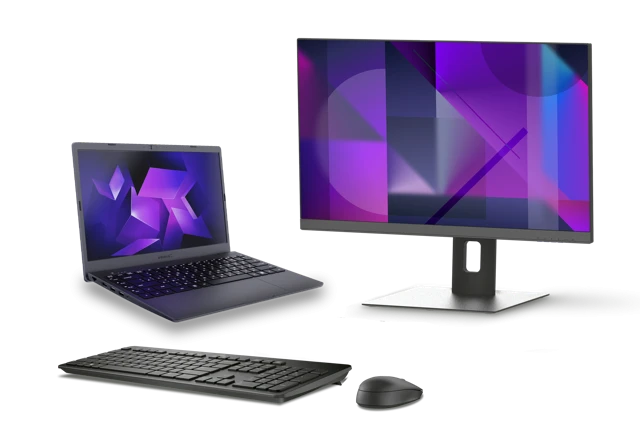 Automated workstation (PC) on the basis of laptop KVADRA NAU LE14U.10.122.000 (YADRV.466259.007-03)