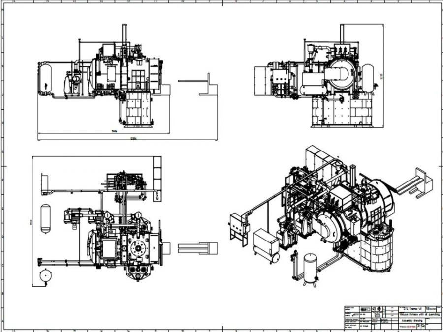 Double chamber vacuum furnace with oil quenching STCThermoVF101