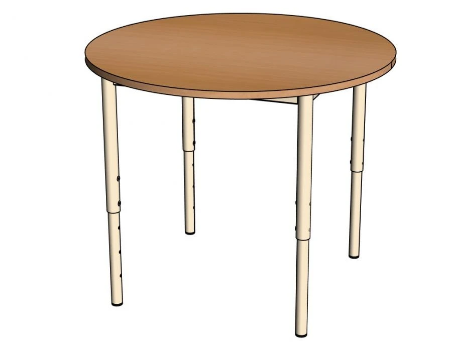 Round table on metal frame/ SD42
