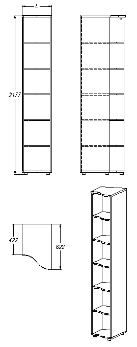 Shelving unit (series 441.218)