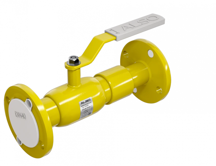 All-welded steel isolating ball valve ALSO flanged full bore DN20 PN16 of 09G2S steel