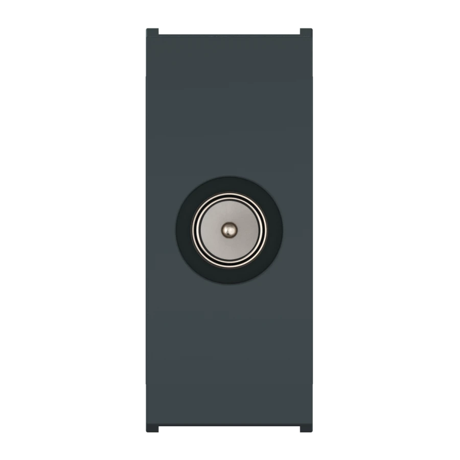 CADUCEUS ALING MODE Flush-mounted aerial socket TV M/F feed-through, 1M, anthracite, Art. 6624.?