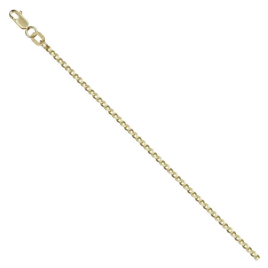 585 yellow gold Gourmet cordino chain with diamond facet NC15-069 0.6MM 50SM 6.79G 6.79G