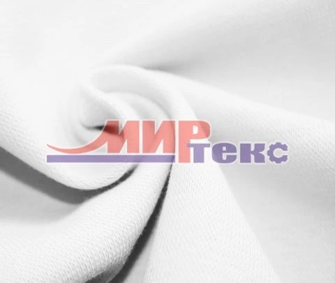 Cotton knitted fabric (cotton-100%) bleached, interlaced