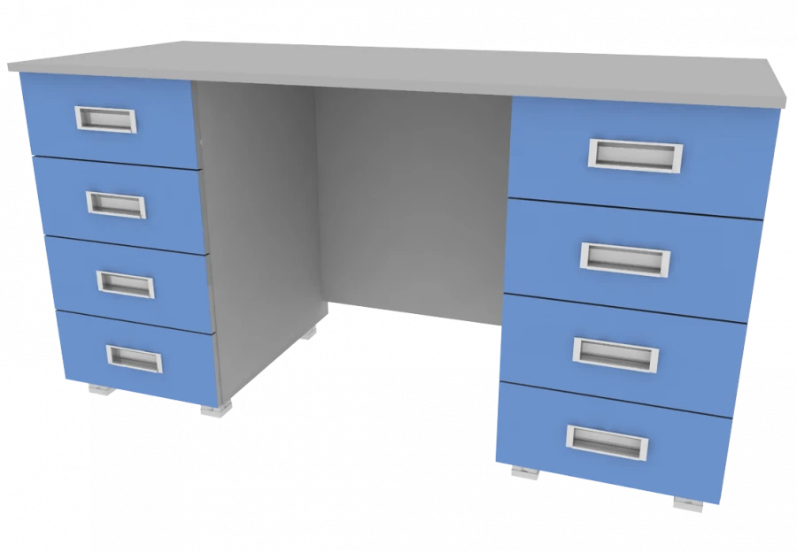 Desk with two drawers 1400*600*750mm (WxHxH)