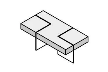 Coffee table. Glass.Go" furniture set