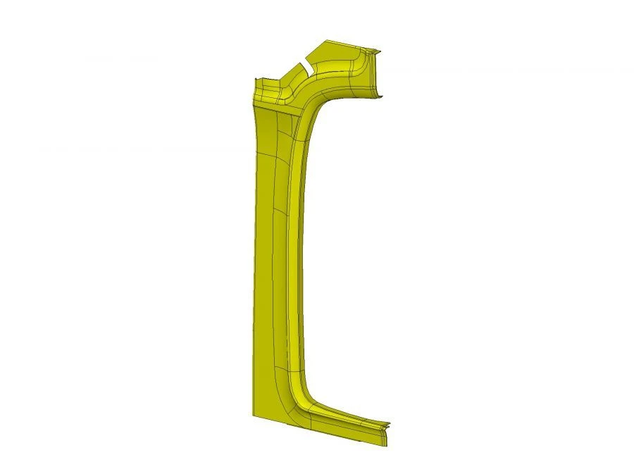 Front partition panel inner front