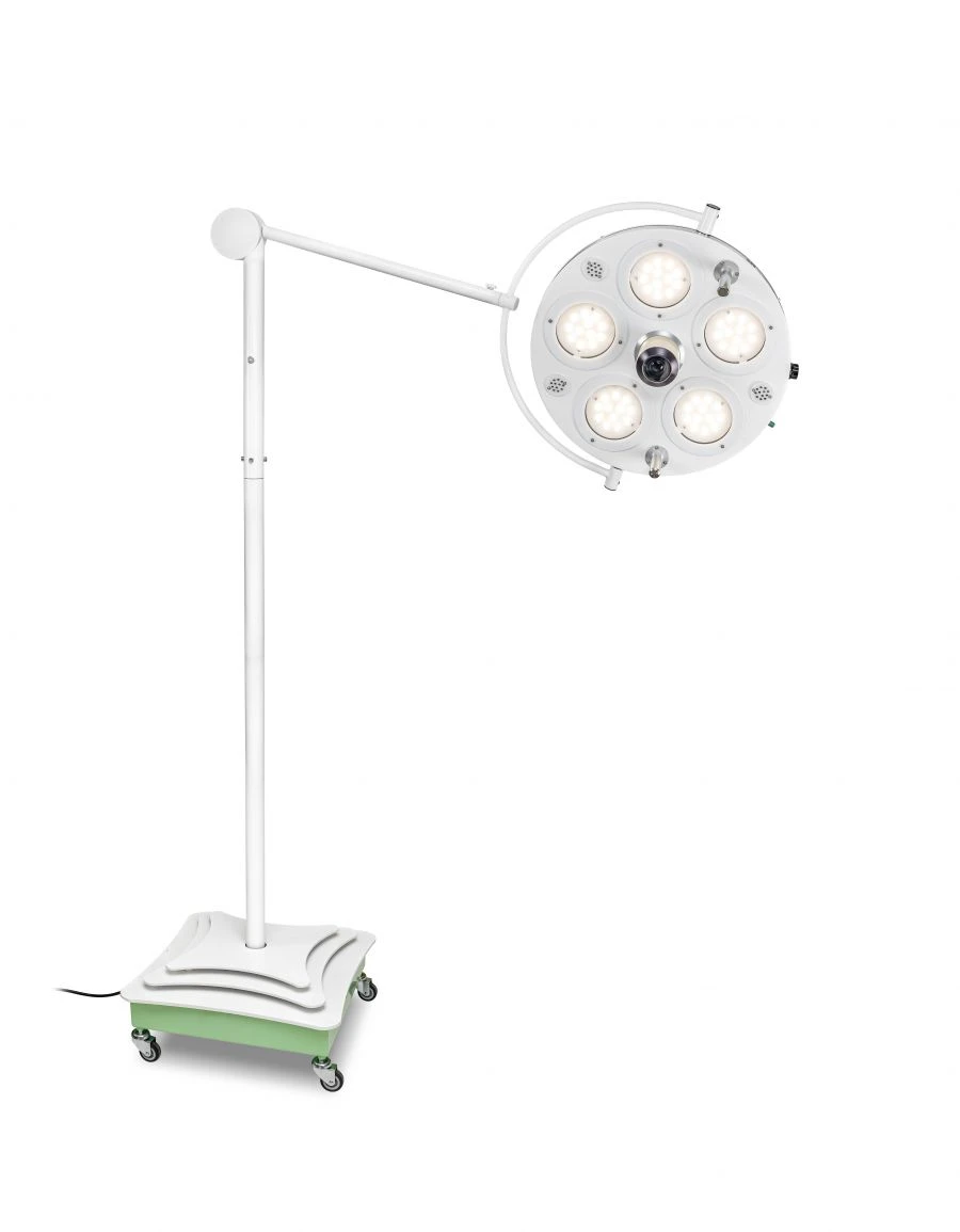 Light fixture surgical medical LED single-dome podkatnogo (5-module dome mobile with video camera) Foto