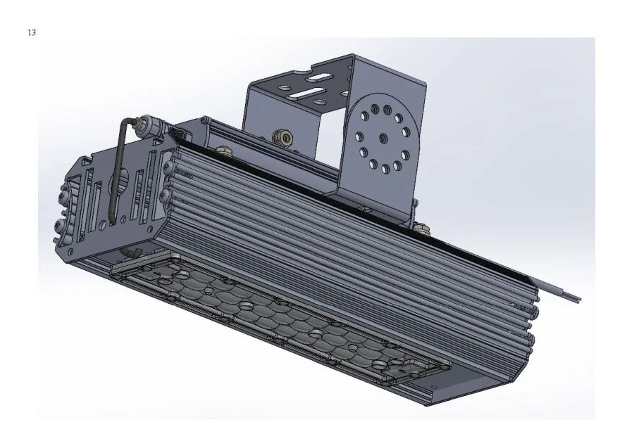 LED luminaire "Industrial Design MTM IoT" series CUBIC 40 One module Mounting RCD 60mm CENTRE 40W, 6 400 Lm, 160