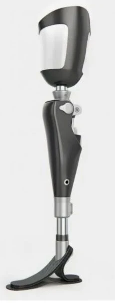 Modular hip prosthesis with microprocessor control