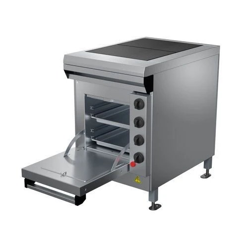 Electric two-burner cooker with griddle cabinet PE-0,24ShP